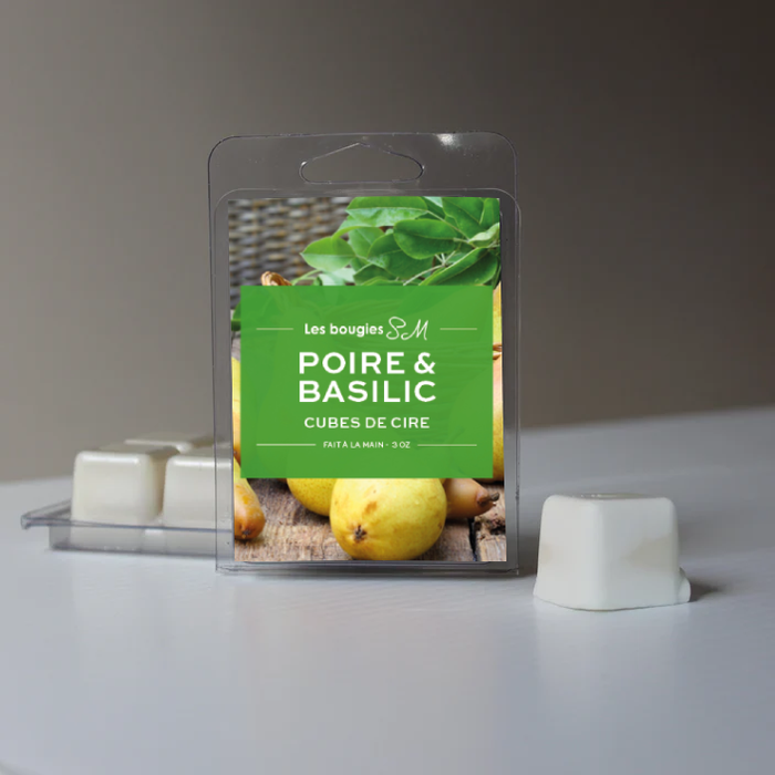 arômes

Bougies SM

bougie sm

cire de soja

cube de cire

cire de soya

poire bosc

poire sucré

pear

basil

basilic

basilic du jardin

douceur

sucrée

note sucré

légèrement sucré

3 oz

wax melts

waxmelt

wax